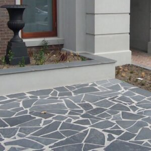Crazy Paving Black Basalt